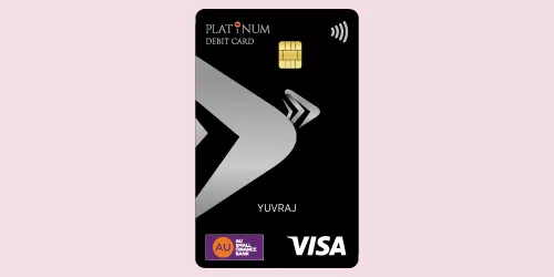 Apply for Platinum Debit Card | AU Small Finance Bank card image