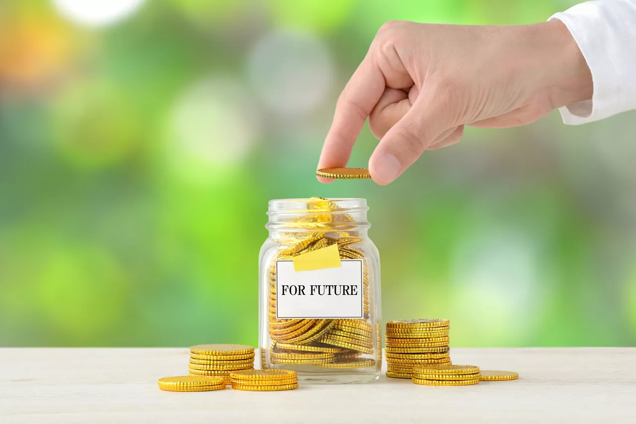 Term deposit future savings concept